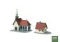 Preview: Auhagen - 14461 - Dorfkirche mit Pfarrhaus (Bausatz)