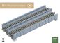 Preview: Kato Unitrack - 20-457 / 7077219 - Blechträgerbrücken zweigleisig grau, 186 mm