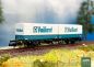 Preview: Liliput - L265223 - Containertragwagen Bauart Lss-y 571, DB, Ep. IV mit Wechselpritschen "Vaillant"