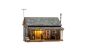 Preview: Woodland Scenics - WBR4955 - Rustikale Hütte mit LED (Fertigmodell)