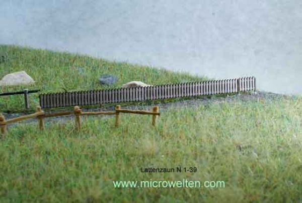 Micro Welten - 01-39 - Lattenzaun N (Bausatz)