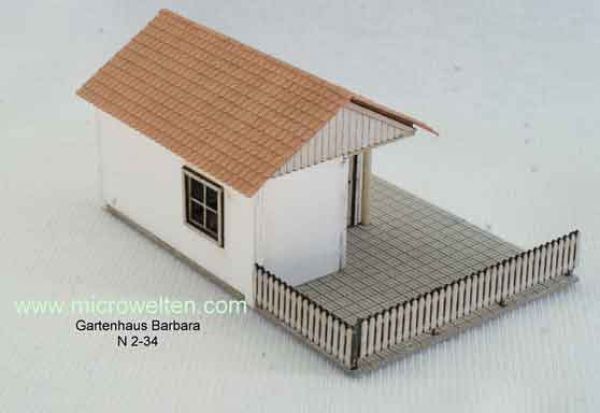Micro Welten - 02-34 - Gartenhaus "Barbara" (Bausatz)
