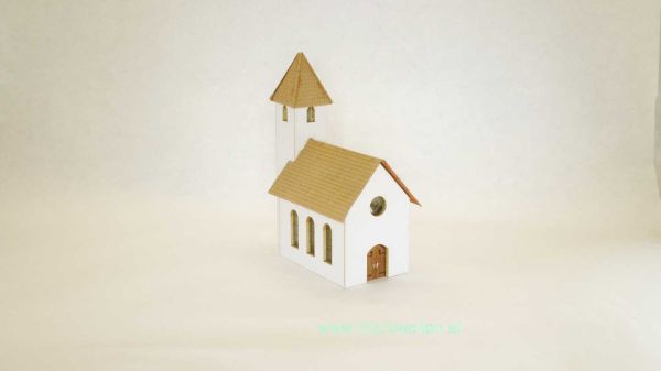 Micro Welten - 02-80 - kleine Dorfkirche (Bausatz)