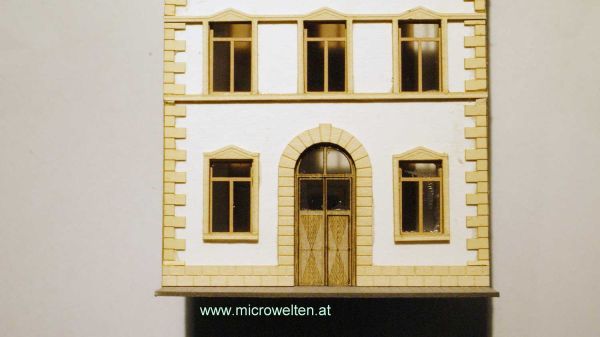 Micro Welten - 03-21 - Stadthaus mit Stufengiebel N (Bausatz)