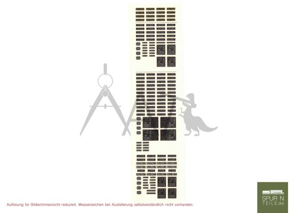 Spur-N-Teile.de - 7209 - Beschriftung / Decal - BR 98.75, 03.10, 43, 44, 45 (7176 / 12531)