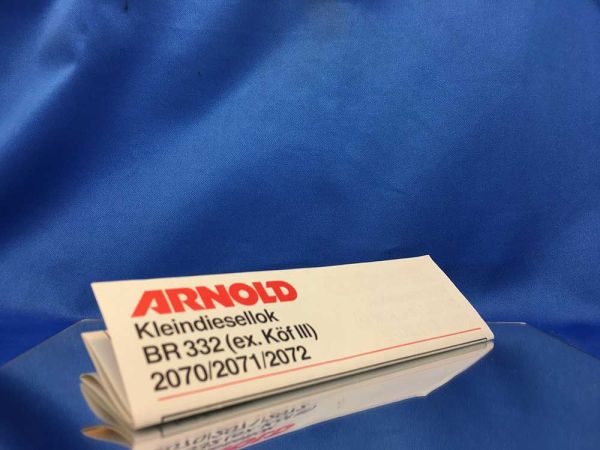 Arnold Köf III / BR 332 - 2070-ANL - Instructions / Instructions for use (used / refurbed)
