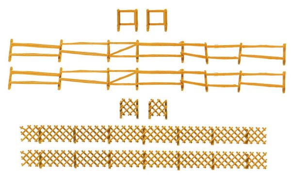 Faller - 272407 - Weide- und Jägerzaun, 249 mm/272 mm
