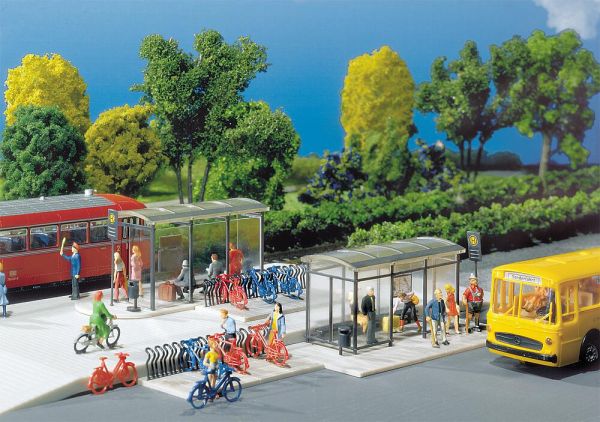 Faller - 272543 - Haltestellen City Compact (Bausatz)