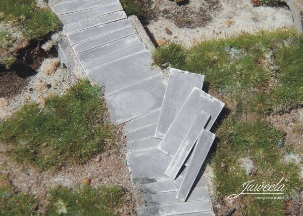 Juweela - 21625 - Beton Trapezplatten (80 Stück)