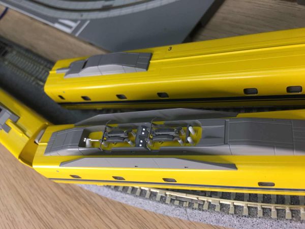Kato - 10-897 / 7010897 - 923 Shinkansen El.TrackTest.T. "Doc Yellow" 4-teiliges Ergänzungsset (Neuware)