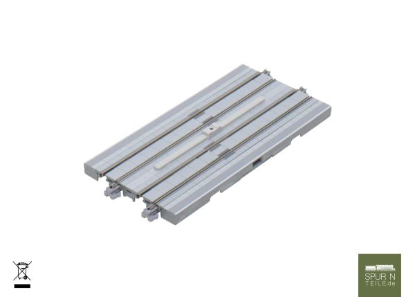 Kato Unitram - 40-024 - Straßenbahngleis gerade 124 mm