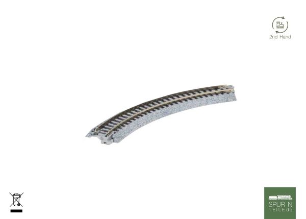 Kato Unitrack - 20-172 / 7078118 - Gleis gebogen R 183-45° (1 Stück gebraucht)