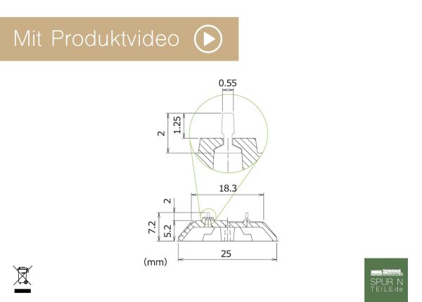 Preview: Kato Unitrack - 20-544 / 7077106 - Gleis Viadukt 2-gleisig gebogen R 414/381-45° GEBRAUCHT