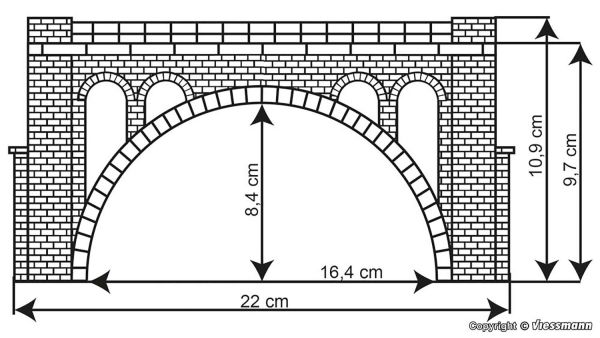 Kibri - 37666 - Maggiatal-Brücke (Bausatz)