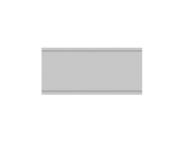 Modusteck - N870852.3 - Bahnsteigbelag kurz mit beidseitigem Leitsystem (31,5 mm Breite)