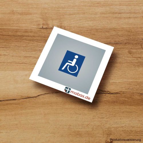 mobax - DE-W-10-N - Rollstuhl sonderzeichen Straßenmarkierung Deutschland blau