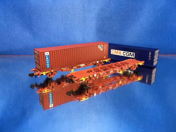 MF Train - 33377 - SNCF Containerwagen-Set 2teiliges Set . Ep.5
