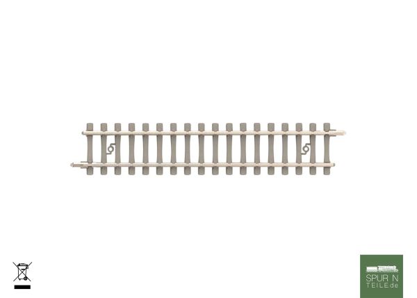 Minitrix - 14505 - Gerades Gleis mit Betonschwellen Länge 76,3 mm