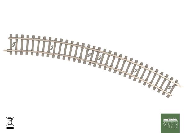 Minitrix - 14510 - Gebogenes Gleis mit Betonschwellen Radius 261,8 mm