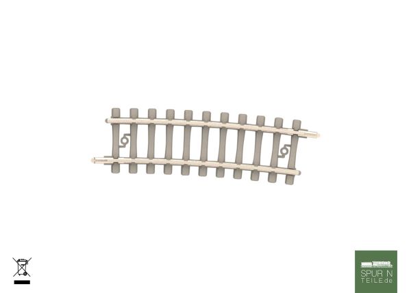 Minitrix - 14514 - Gebogenes Gleis mit Betonschwellen Radius 362,6 mm