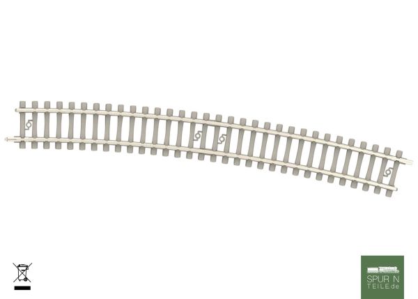Minitrix - 14518 - Gebogenes Gleis mit Betonschwellen Radius 492,6 mm