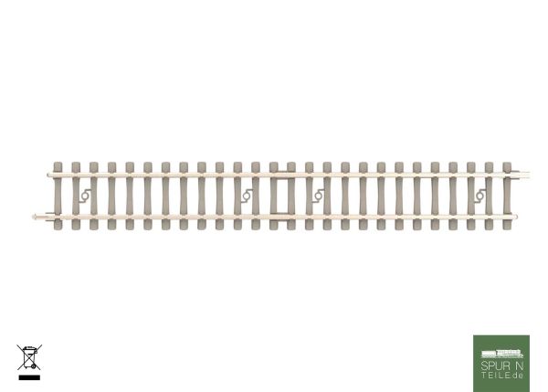 Minitrix - 14593 - Gerades Gleis mit Betonschwellen Länge 108,4 mm