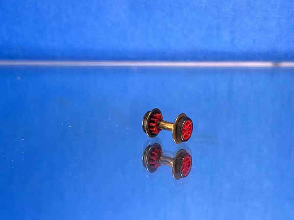 Minitrix BR 54 / G 3/4 H - 310561 - Radsatz mit Nut für Haftreifen brüniert