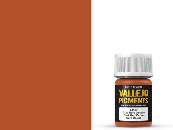 Vallejo Pigment - 73.107 -Dunkelrotes Ocker 30ml