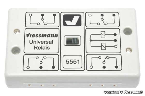 Viessmann - 5551 - Universal-Relais 1 x 4UM