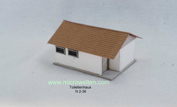 Micro Welten - 02-36 - Toilettenhäuschen N (Bausatz)