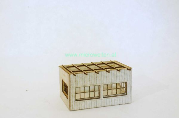 Micro Welten - 07-10 - Weichenposten oder Weichenstellwerk Holz (Bausatz)