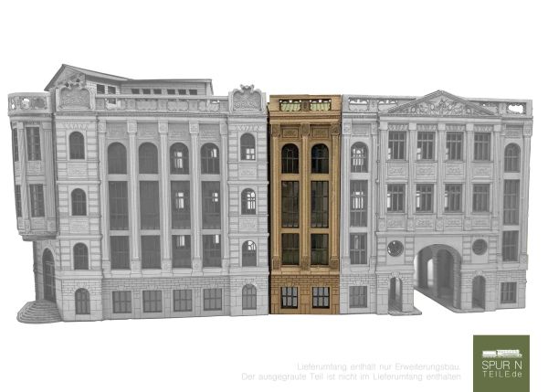 Anlagen-Architekt - 4093 - Bankhaus Brix Erweiterungsbau schmal (Bausatz)