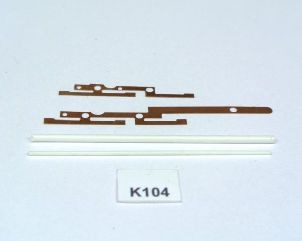 KaModel - K104 - Schleifer / Kontakte zur BR 38 von Fleischmann (Kessel)