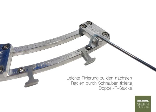 KaModel - Gleisschablone für Flexgleise - Radius 295,4 mm (für alle Hersteller geeignet)