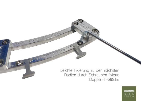 KaModel - Gleisschablone für Flexgleise - Radius R463,4 mm (für alle Hersteller geeignet)