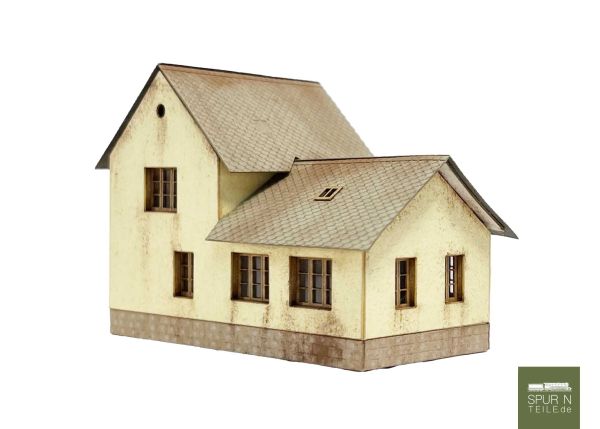 Micro Welten - 02-72 - Dorfhaus mit Anbau (Bausatz)