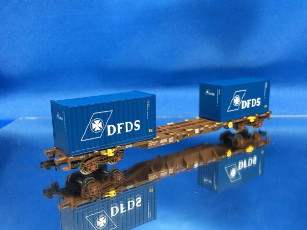 MF Train - MF33447 - Spur N Containerwagen Sgns DSB, Ep.IV