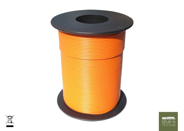 Modellbau Schönwitz - 50346 - 100 Meter Spule Miniaturkabel Litze flexibel LIV 0,14mm² orange