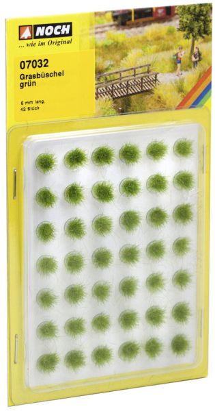 Noch - 07032 - Grasbüschel Mini-Set (grün, 42 Stück, 6 mm)