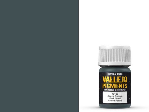 Vallejo Pigment - 73123 - Dunkler Stahl 30ml (73.123)