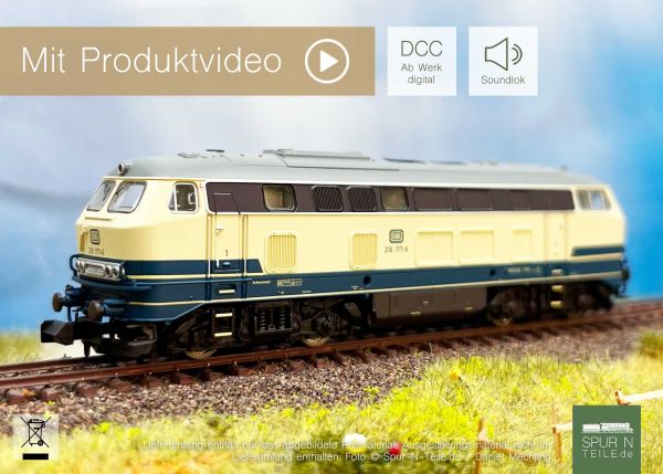 Piko - 40523 - Diesellokomotive 216 DB IV, inkl. PIKO Sound-Decoder