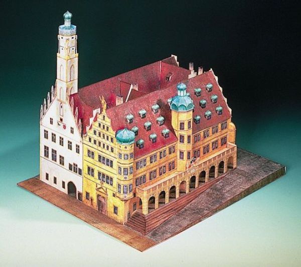Schreiber Bogen - 72432 - Rathaus Rothenburg (Papiermodell)