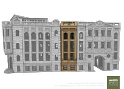 Anlagen-Architekt - 4093 - Bankhaus Brix Erweiterungsbau schmal (Bausatz)