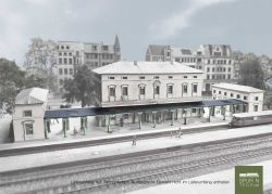 Anlagen-Architekt - 4206 - Bahnhof Waßling - Bahnsteigdach (Bausatz)