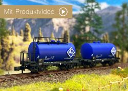 Hobbytrain - H24833 - 2teiliges Set Leichtbau-Kesselwagen DB/ARAL, EP.IV