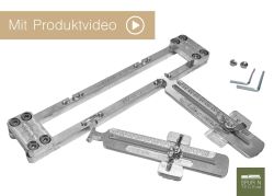 Kamodel - G150-Plus - Gleisschablone für gerade Strecken (150 mm) inkl. Verstellbaren Abstands-Kupplungen (für alle Hersteller geeignet)