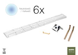 Kato - 11-212 / 7074888 - LED Waggon-/Innenbeleuchtung weiß / neutralweiß (6 Stück)