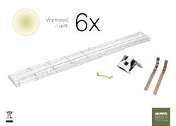 Kato - 11-214 / 7011214 - LED Waggon-/Innenbeleuchtung warmweiß / gelb (6 Stück)