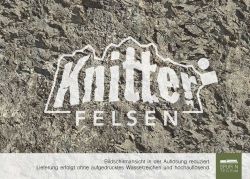 Knitterfelsen® - Variante 1A Kalkstein Grau (30 cm x 17 cm)