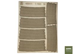 Model Scene - 46911 - Straßenpflaster Kopfsteinpflaster Kurven - Fächer-Kopfstein